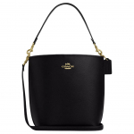 Coach City &Auml;mbrik 35 Moodne Mitmek&uuml;lgne Kl&otilde;pskinnitusega Nahast &Otilde;la Crossbody &Auml;mbrikott Suur Naiste kotid Must CT803-IMBLK Basic Set (Bag+Dust Bag)