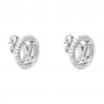 Louis Vuitton Klassikaline Lv Ringikujuline Logo K&otilde;rvar&otilde;ngad Naiste k&otilde;rvar&otilde;ngad H&otilde;bedane M00756 Silver,F