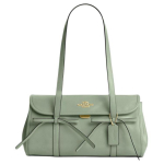 Coach Bridget 34 Vibu aksessuaar Klassikaline kuldne silt Sile kividest nahast &otilde;lakott Naiste &otilde;lakott Hele-salatiroheline CDY94-IMY6N Basic Set (Bag+Dust Bag)