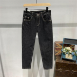Uued meeste Slim Fit Stretch teksad vabaaja mood teksap&uuml;ksid High Street meeste teksad T&ouml;&ouml; hip hop p&uuml;ksid 28 must
