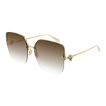 Alexander McQueen Suured Ebakorrap&auml;rase Kujuga P&auml;ikeseprillid Unisex P&auml;ikeseprillid AM0271S-002 63,002