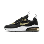 Nike Air Max 270 RT Low top Kids Lifestyle Shoes Black Gold Children Aged 3 7 Years Old BQ0102-018 28 black