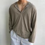 Puuvillased Meeste Pikak&auml;iselised T-s&auml;rgid Meestele Pluusid Korea Trend Harajuku L&otilde;dvad T-s&auml;rgid Kevad S&uuml;gis Aluskihiks S&auml;rgid Pehmed M
