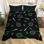 Sulgpalli voodipesukomplekt Sulgpalli tekikott lastele teismelistele meestele Sporditeema M&auml;ngija tekikate Lahe v&otilde;istlusm&auml;ngude dekoratsioon 135x200cm