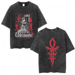 M&auml;ng Bloodborne Horror Hunter Pesitud &Uuml;le suur Yk T-s&auml;rk Unisex Naistele Vabaaja Puuvillane Unisex Retro T&auml;navariided FeUnisex Unisex R&otilde;ivad S