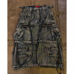 ROADVIBE Streetwear Rasked teksap&uuml;ksid Y2K riided Mehed Naised Hip Hop Retro Taskud Kottis Cargo p&uuml;ksid Kottis teksap&uuml;ksid Madala v&ouml;&ouml;kohaga Laiad p&uuml;ksid S