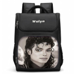 Michael Jackson Suur Laste Seljakott Poistele T&uuml;drukute Koolikott Meestele Naistele Reisiseljakott Vastupidav ja Mitme Sahtliga 28x19.5x41cm