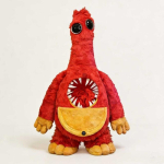 Poppy Playtime peat&uuml;kk 5 Protot&uuml;&uuml;p 1006 kaisuloom Katse 1006 &Auml;mblik-klounikoletis Pehme t&auml;idisega mehaaniliste j&auml;semetega F&auml;nnidele Laste s&uuml;nnip&auml;evakingitus 25cm punane