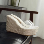 Suvised PVC-želeesandaalid Vabaaja Seksikad kiilud Sussid 11,5CM/15CM Naiste K&otilde;rged kontsad Kingad Mugavad Sussid Suurused 34-40 34