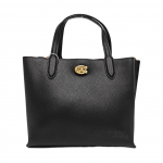 [Kasutatud] Willow 24 lukuga t&otilde;mblukuga kahekihiline kividest nahast &auml;mbrikujuline ostukott K&auml;sikott Crossbody kott Keskmine - V&auml;ga hea #WR363X ONE SIZE