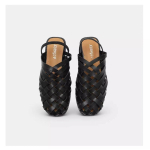 K&auml;sitsi kootud muulad Lamedad sandaalid Naistele Suvised Vabaaja Rooma jalatsid Kitsad Slip-on Kattevarvastega Gladiator Sandaalid 39 black