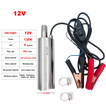 12V/24V 130W Kaasaskantav Alalisvoolu Sukeldatav Elektripump Diislik&uuml;tuse Tarnimiseks Vesi Kanalisatsioon Imemine &Uuml;lekandmine Elektripump 60L/Min (as the picture,EU)