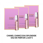 Chanel Chance Eau Splendide EDP 1,5 ml x 3, Miniatuurne parf&uuml;&uuml;mipudel naistele, V&auml;rske lillel&otilde;hn, Kaasaskantav reisisuurus