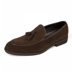 Vabaaja Mokassiinid Slip-on Meeste Jalutusk&auml;igud Kingad Mehelik Veisenahast Suede Nahk Meeste Mokassiinid K&auml;sit&ouml;&ouml; Jalatsid 2025 Mood Meeste Vabaaja Kingad 38 pruun