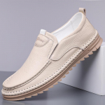 K&auml;sitsi valmistatud Meeste Ehtsa Nahast Kingad Lamedad Slip-on Pehme Tald Mokassiinid Suveks V&auml;ljas Matkamiseks S&otilde;itmiseks Meestele Zapatos Hombre 38