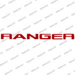 Kvaliteetne ABS 3D Rangeri embleemi kleebis Sobib Ford Ranger T9 2022 2023 Wildtrak Sport XLT XL+ XL Tagaluugi logot&auml;hed punane