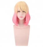 40CM L&uuml;hike parukas Cosplay Anime Death'i inglid Catherine Ward Kost&uuml;&uuml;m Kuumakindel S&uuml;nteetiline juus Naiste Peo Cosplay parukad (Pink,One Size) roosa
