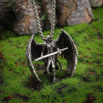 Ripatsistiilis Michael Peaingel Retro Moee Kaelakee 50CM(Necklace Size)