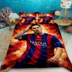 Peen tekikottide komplekt Jalgpall M-Messi Voodipesukomplekt Noortele Lastele T&uuml;drukutele Poistele Luksuslik S&uuml;nnip&auml;evakingitus Magamistoa Dekoratsioon 2/3osaline komplekt 140x200cm
