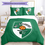 Kauno Zalgiris Muster Voodipesu, Tekikomplekt Tekikott Padjap&uuml;&uuml;r Kodu S&uuml;nnip&auml;evakingitus (1*tekkikott+2*padjap&uuml;&uuml;r, ilma t&auml;idiseta) 135x200cm mitmev&auml;rviline