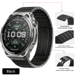 22mm metallrihm Amazfit Balance 3 2 1/Bip Max/Bip 6 5/GTR 4 3 jaoks Kiirvabastusega rihm Amazfit Active Max k&auml;ev&otilde;ru jaoks 22mm Width strap must