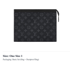 LOUIS VUITTON Pochette Voyage Monogram Eclipse Mm Must/Hall M61692 One Size 1