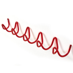 V&auml;rvilised Lainelised Rippuvad Riidepuud Seinale Paigaldatav Moodne Dekoor Sissep&auml;&auml;s Esik Riidepuu Metallkonksud Kodu Kaunistus Riidekonks 5 Hooks 49cm punane