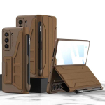 Galaxy Z Fold5 Flip-kate Premium PU-nahast, l&ouml;&ouml;gikindel PC-kaitse, saadaval mitmes v&auml;rvitoonis Samsung Galaxy Z Fold5 Stylus Not Included black