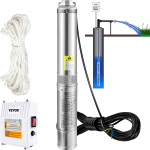 VEVOR s&uuml;gavkaevupump, 1100W 230V/50Hz, 190L/min 57 m t&otilde;stek&otilde;rgus, 20 m juhtmega ja v&auml;lise juhtkarbiga