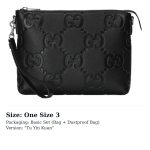 GUCCI nahast &otilde;lakott &Uuml;he &otilde;la Crossbody Sidur Suur Meeste Must 696009-AABY7-1000 One Size 3