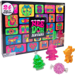 2026 NeeDoh Advendikalender 24 tk 3D PVC Fidget Nukud J&otilde;ulude Tagasilugemis Kalender &Uuml;llatus Uue Aasta Kingitus