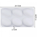 6 auguga kivikujuline silikoonist koogivorm &scaron;okolaadivahuvorm isetehtud koogi kaunistamiseks 1Pc(6 Holes)