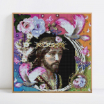 Teemanttikandid Meeste Teemantmosaiikide m&uuml;&uuml;k Portreepildid Rhinestones Teemantmaal 30x30
