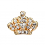Teemantidega ehted Chic Crown Crystal Stones Pross Pin Naiste S&auml;rgi Jope krae one size kuldne