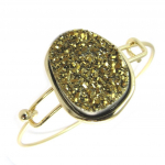 Les Tr&eacute;sors De Lily [P0100] - Bracelet cr&eacute;ateur 'Min&eacute;ralia' dor&eacute; kuld