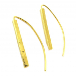 Les Tr&eacute;sors De Lily [P2247] - k&auml;sit&ouml;&ouml;na valmistatud kullatud k&otilde;rvar&otilde;ngad  Princess Ottomane  kullaga - 28x2 mm kuld