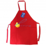 Les Tr&eacute;sors De Lily [N6366] - Tablier enfant 'Mon poussin cuisine' rouge punane