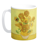 Les Tr&eacute;sors De Lily [Q9264] - keraamiline kruus  Vincent Van Gogh  (The Sunflowers) - 9,5x8 cm kollane