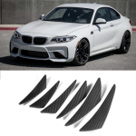 6tk s&uuml;sinikkiust tekstuuriga auto kaitseraud Fin Canard Splitter difuusor Valence spoiler huule