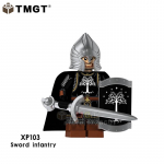 Film Troonide m&auml;ng Jaime Lannister Barristan Selmy j&auml;&auml;- ja tulekivist ehitusploki m&auml;nguasi Orange