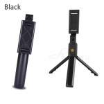 Ahowie 3-&uuml;hes juhtmevaba Bluetooth-selfie-pulk iPhone'i/Androidi/Huawei kokkupandava k&auml;eshoitava &uuml;hepoodilise katiku katiku kaugjuhtimispuldi laiendiga Bluetooth selfie stick must