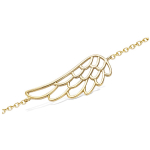 Les Tr&eacute;sors De Lily [R1540] - Bracelet Plaqu&eacute; or 'Les Ailes d'Ange' dor&eacute; - 25x10 mm kuld