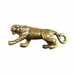 Antiiksed vasest tiigrikuninga kujukesed Kodukaunistuse tarvikud Vintage messingist loomade m&auml;gede kaunistused lauakaunistused