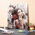 DIY maalimine numbrite j&auml;rgi Digitaalne &otilde;limaal Kodukaunistamine Numbrid Maalimine K&auml;sit&ouml;&ouml; Kunst Hobid 40x50cm no frame