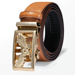 Meeste disainitud rihmad ehtsast nahast kullast lendav kotka rihmalukk mitmev&auml;rviliste p&otilde;rkrihmadega 120cm/47in pruun