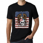 Graafiline meeste T-s&auml;rk - American Eagle - USA Skull s&auml;rk meestele XS must