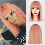 LISI HAIR L&uuml;hike tukk Parukas, Naiste tukk S&uuml;nteetiline Bob Wig Lolita Party, Rollim&auml;ng, Igap&auml;evane kasutamine, &Otilde;lad