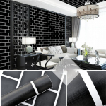 3D-geomeetria veekindel isekleepuv tapeet, m&ouml;&ouml;bli renoveerimine, dekoratiivkleebis DIY dekoratiivkile 50M must