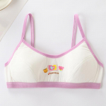 Teismelise t&uuml;druku treeniv spordirinnahoidja kooli&otilde;pilaste laste polsterdatud Crop top aluspesu One Size