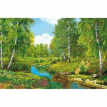 5D isetehtud teemantmaal Kevadmaastik Mosaiik t&auml;isteemanttikandid naturaalne maastik ristpistes komplekt Luigej&auml;rve puu Full Round 20x30CM